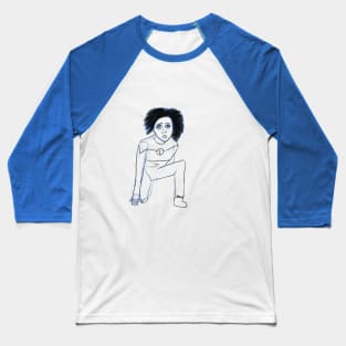 Monica Rambeau (line art) Baseball T-Shirt